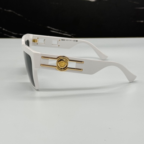 NEW MOD 4458 314/87 VERSACE VE4458 314/87 WHITE WOMEN VE4458 31487 SUNGLASSES - Picture 6 of 11